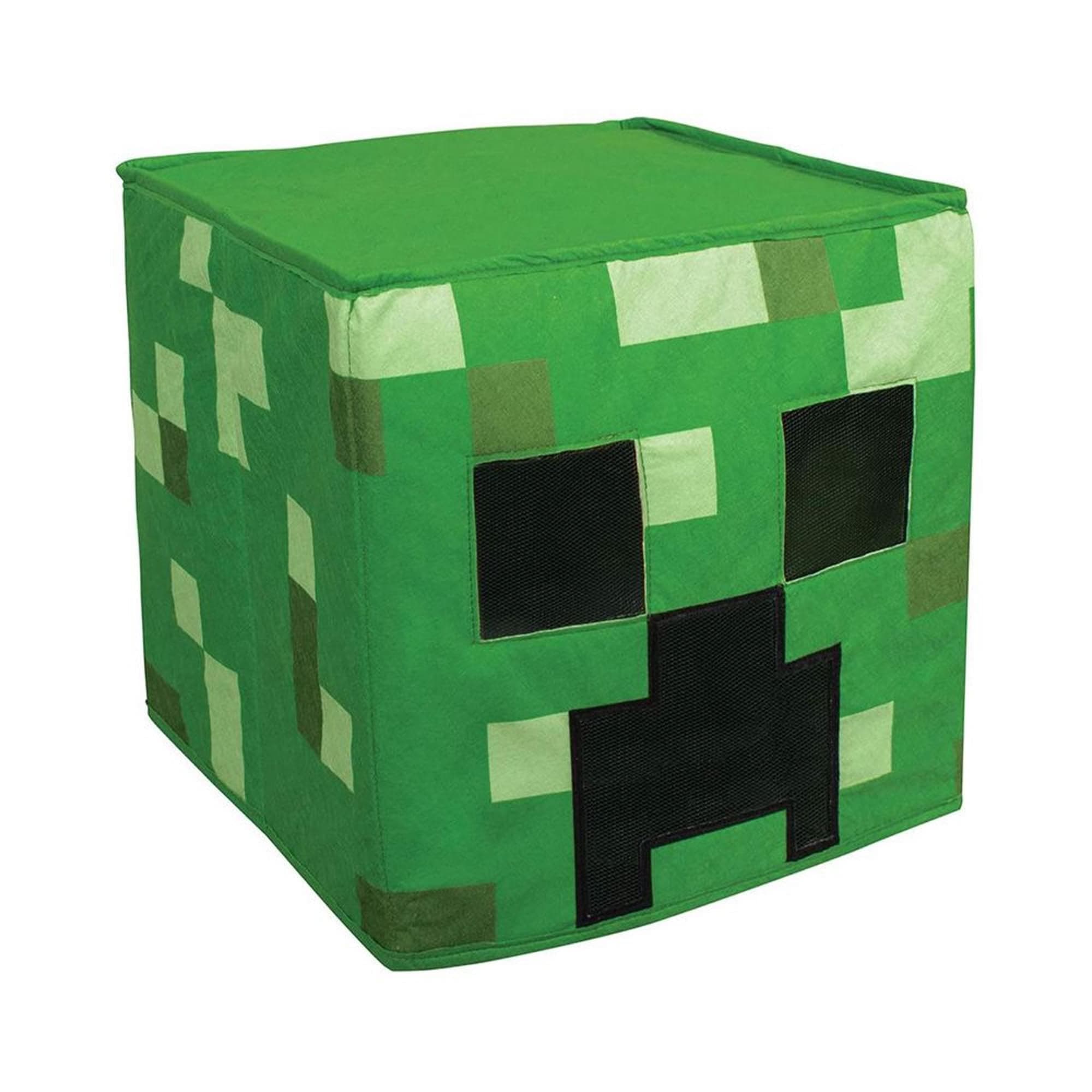 Disguise childrens Minecraft Block Headpiece, Official Minecraft Accessories, Single Size Costume Headpiece, Gray Green, One Size US, Creeper