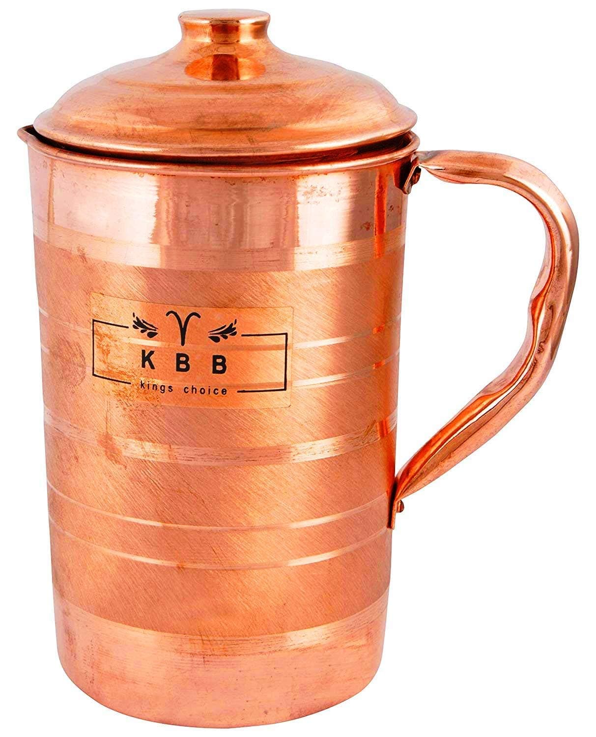 KBB Silver Touch Design Normal Jug Copper Jug (1000 ml)