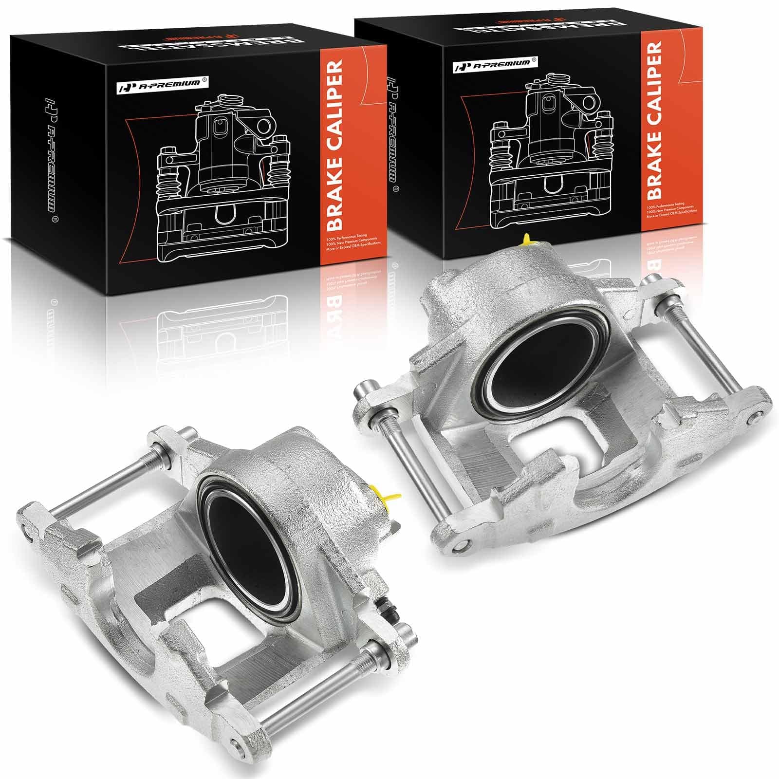 A-Premium Front 2PCS Disc Brake Caliper Assembly Compatible With Chevrolet Blazer K10 & GMC K1500 K2500 & Jeep Cherokee
