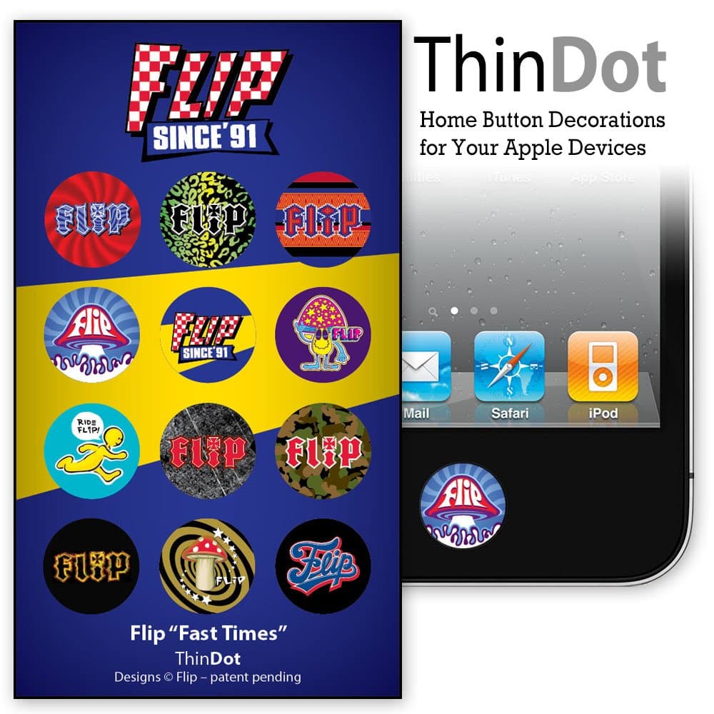 ThinDot Home Button Stickers for iPod/iPhone/iPad - FastTimes