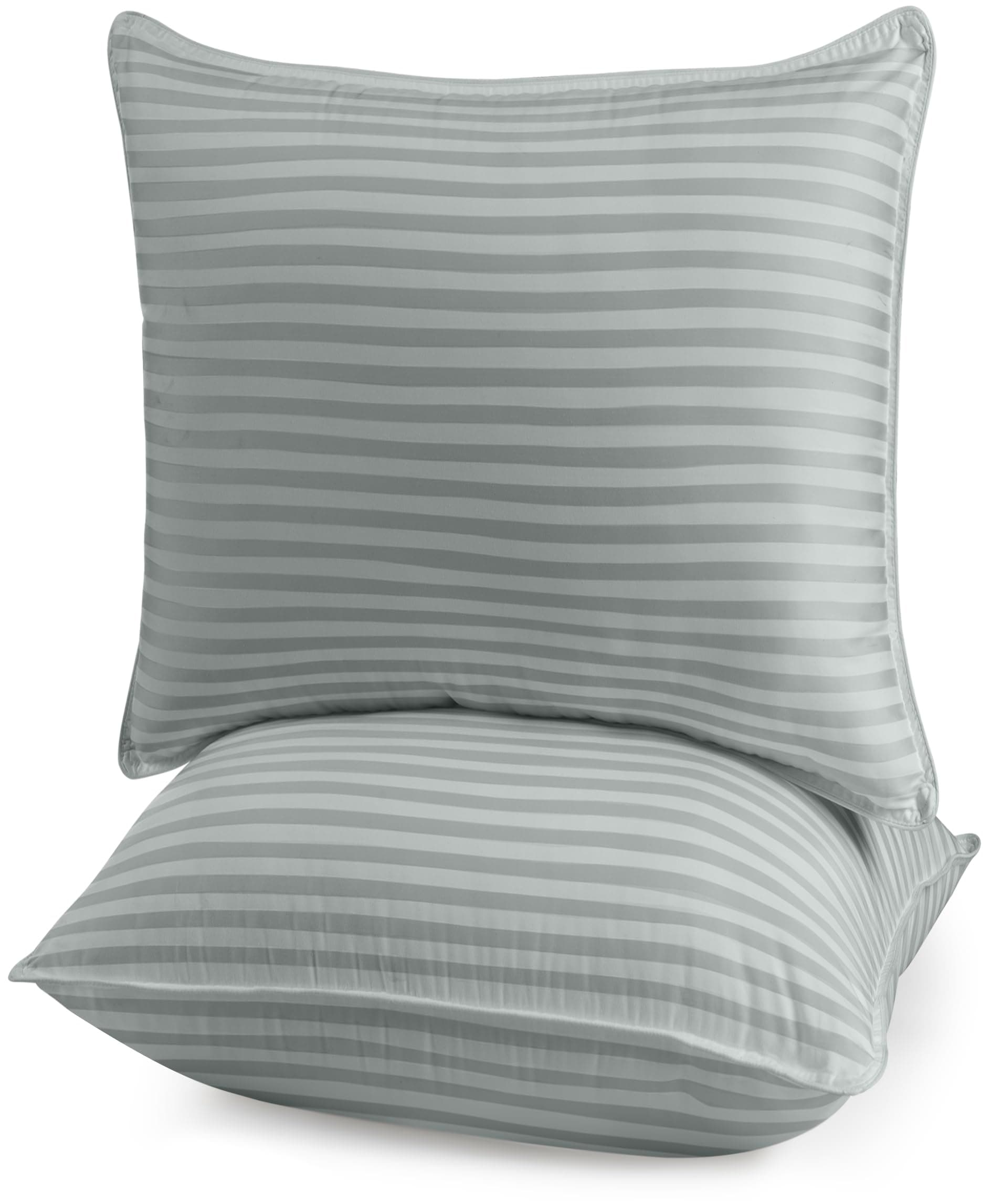 Utopia Bedding Bed Pillows for Sleeping European Size (Light Grey), Set of 2, Cooling Hotel Quality, for Back, Stomach or Side Sleepers