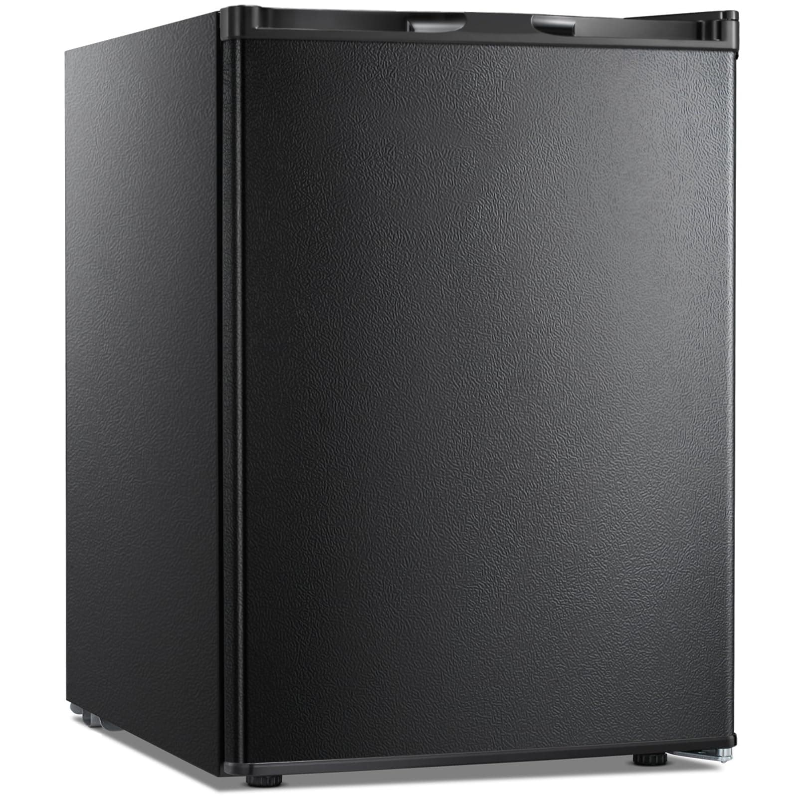 Kismile 2.1 Cu.ft Compact Freezer with Reversible Single Door, Removable Shelves, Mini Freezer with Adjustable Thermostat for Home/Kitchen/Office (2.1 Cu.ft, Black)