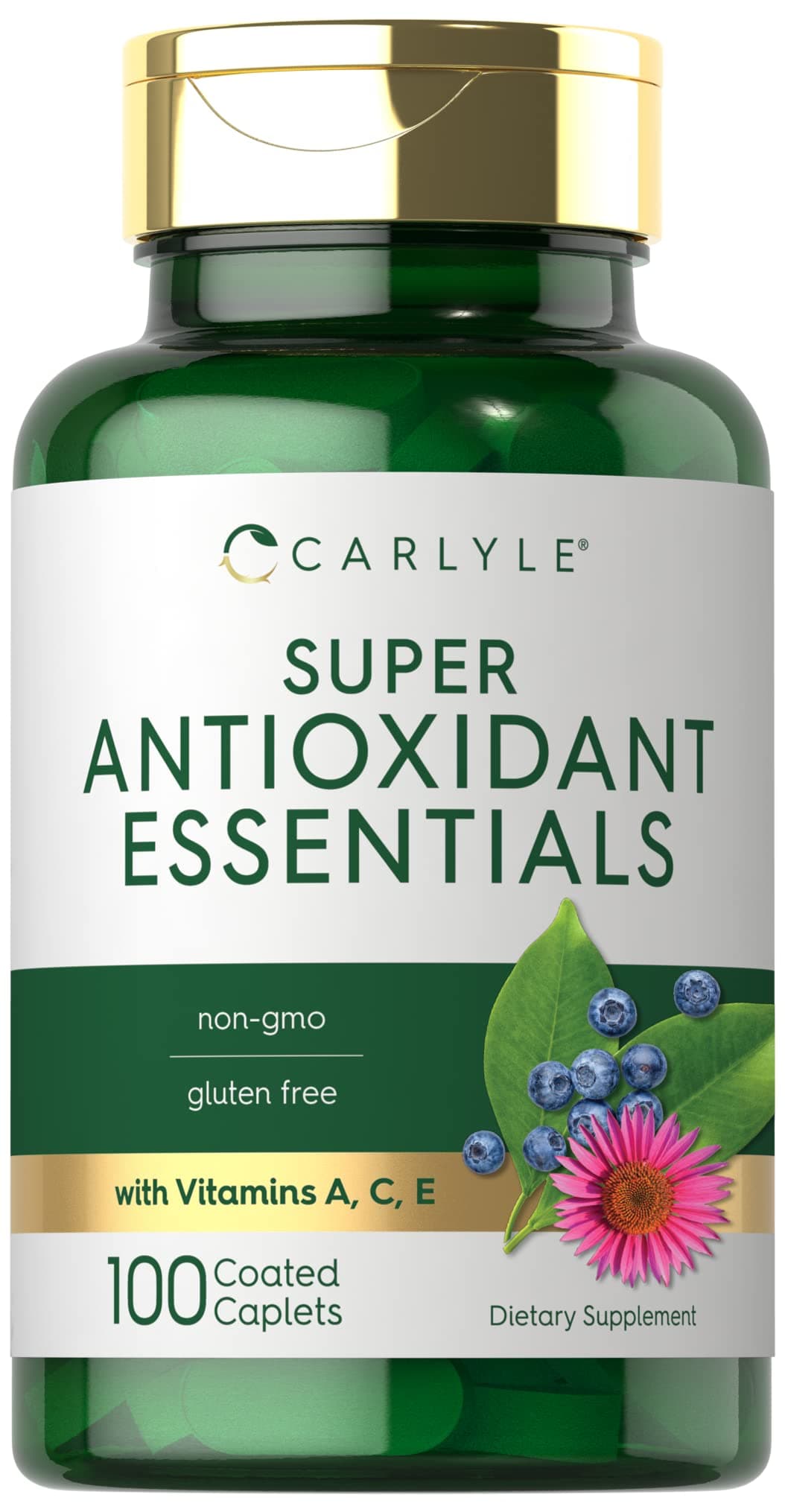 Antioxidant Supplement | 100 Caplets | Nutritional Complex with Vitamins A, C, E & More | Vegetarian, Non-GMO, Gluten Free Formula