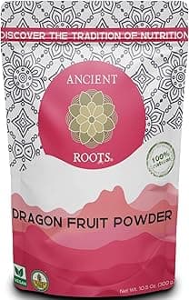 Ancient Roots Dragon Fruit Powder - All-Natural Food Coloring, Filled with Antioxidants, 75 Servings (10.5 ounces)