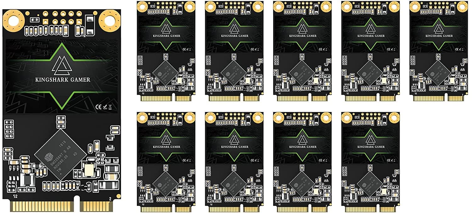 Kingshark SSD MSATA 256GB High Performance Internal Solid State Drive for Desktop Laptop 10 Unit Package Pack [256GB(10 Packs),MSATA]