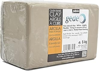 Pebeo 766303 White Modelling Clay,18 x 13.6 x 11.4cm, 5kg