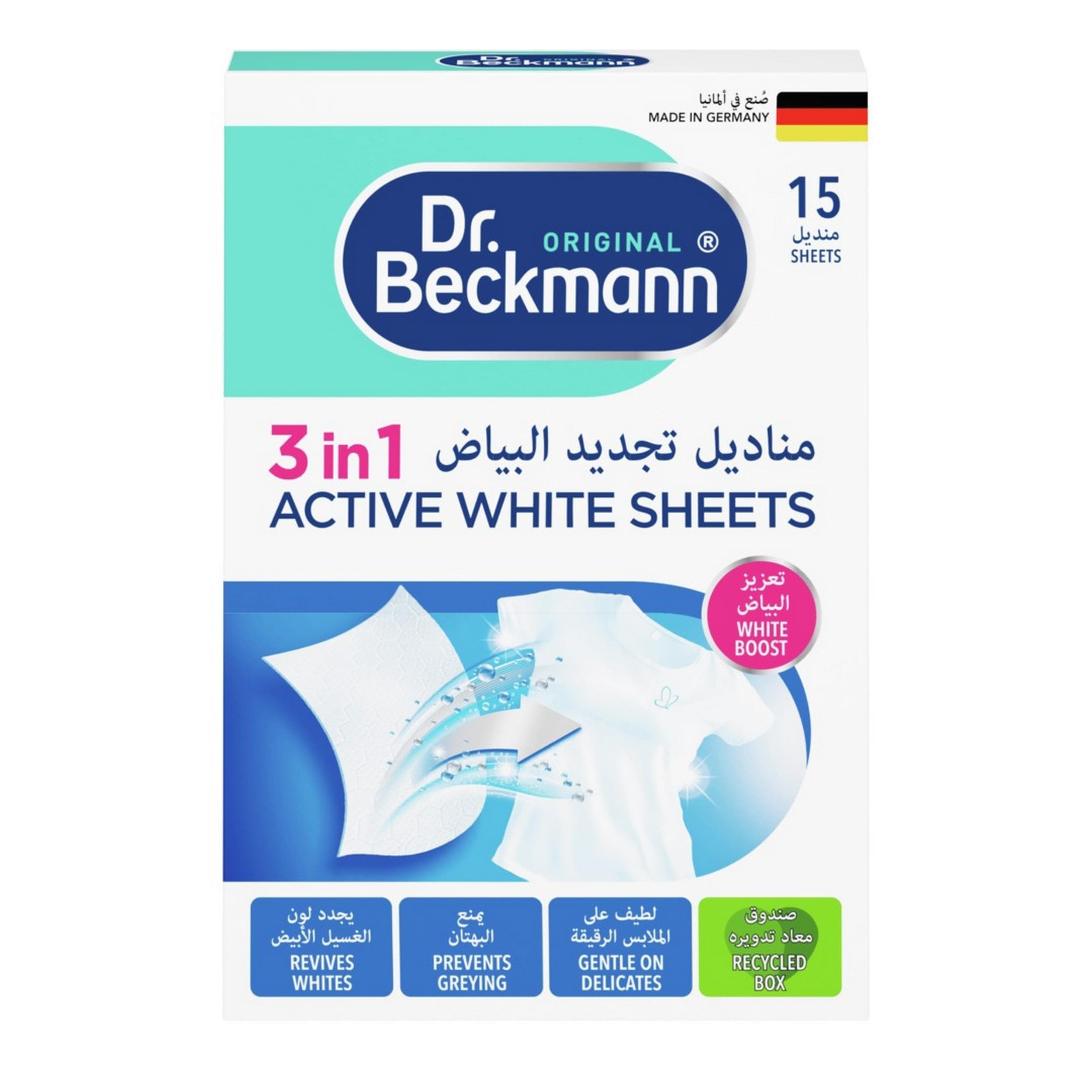 Active White Sheets with Brilliant Formula|Brightens Wash after Wash|Fights Greying & yellowing of Cloths|Home&Laundry Cleaning Essentials|Long lasting bright white-15 Sheets Packet