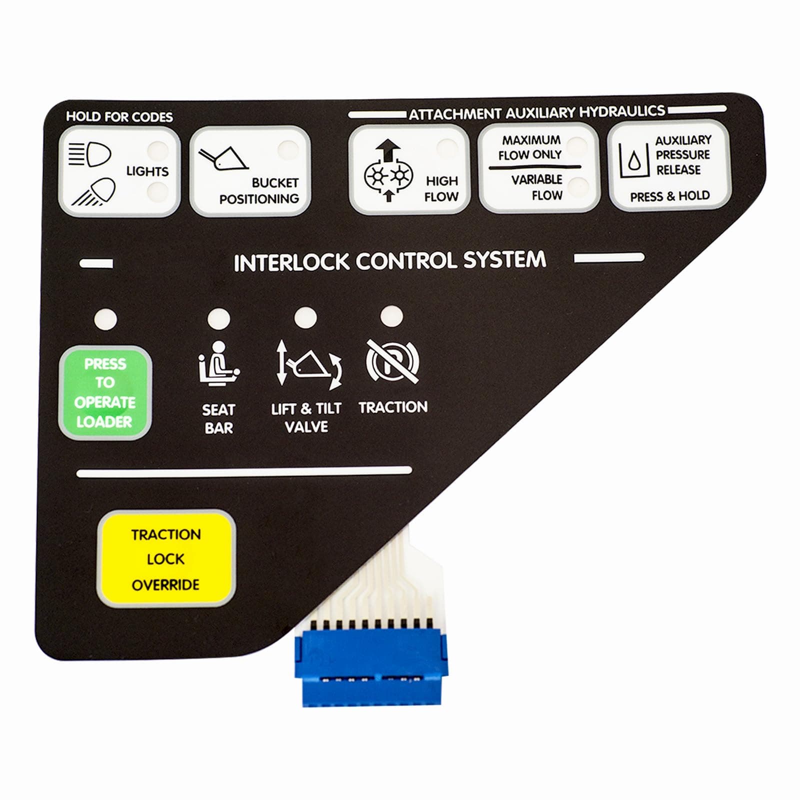 Bobcat skid steer loader left instrument panel 6675982 is used to repair the instrument button failure, using model S130 S50 S160 S220 S250 S300 S330