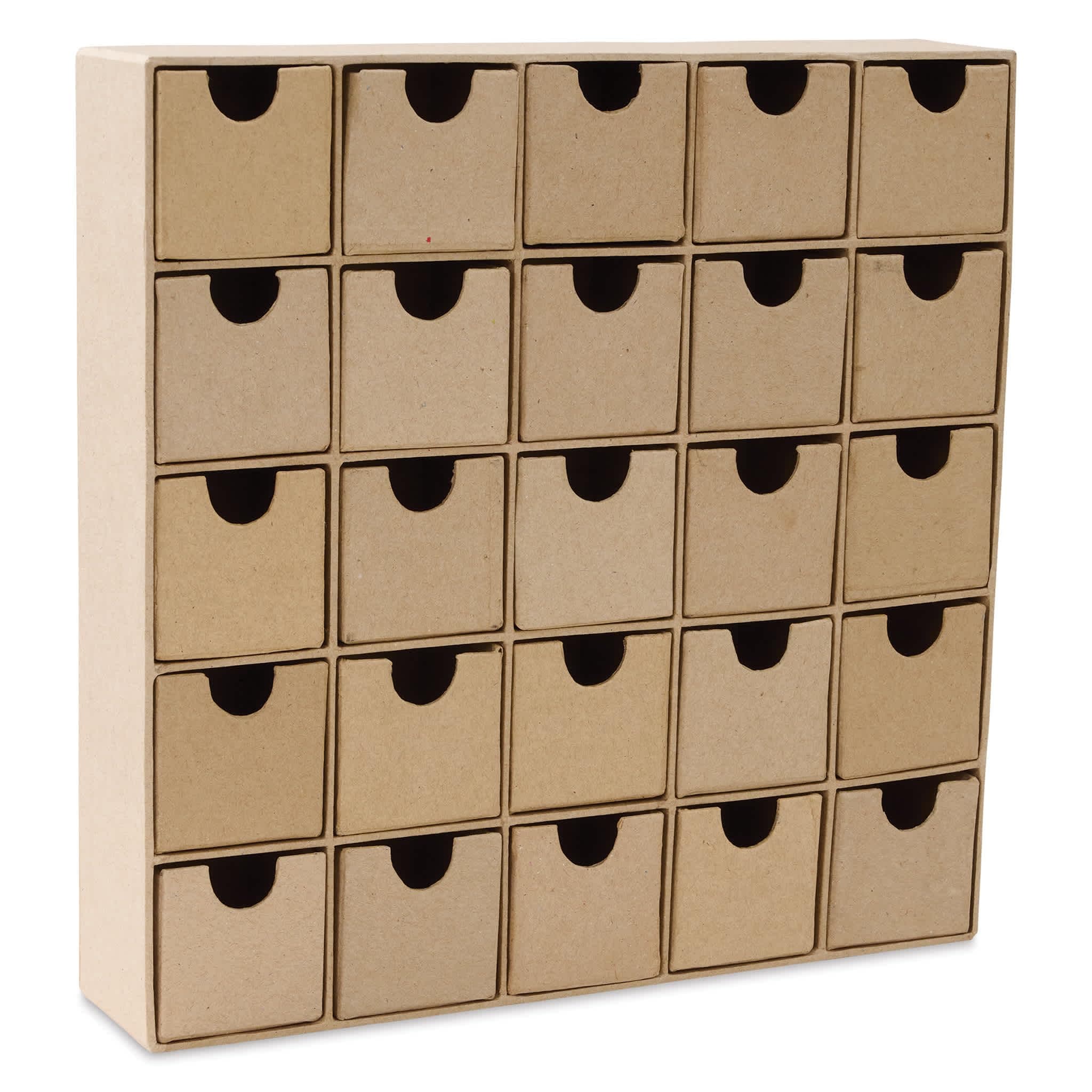 Decopatch Mache Multidrawer Unit, Brown, 5 x 25 x 25 cm