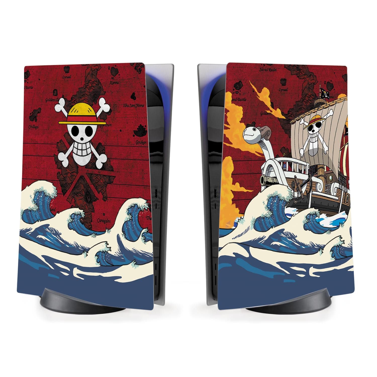 BCB Controllers Custom Face Plate for Play-Station 5 | Console Cover Proudly Customized in USA With Permanent Hydro-DIP Printing (NOT JUST A Skin)