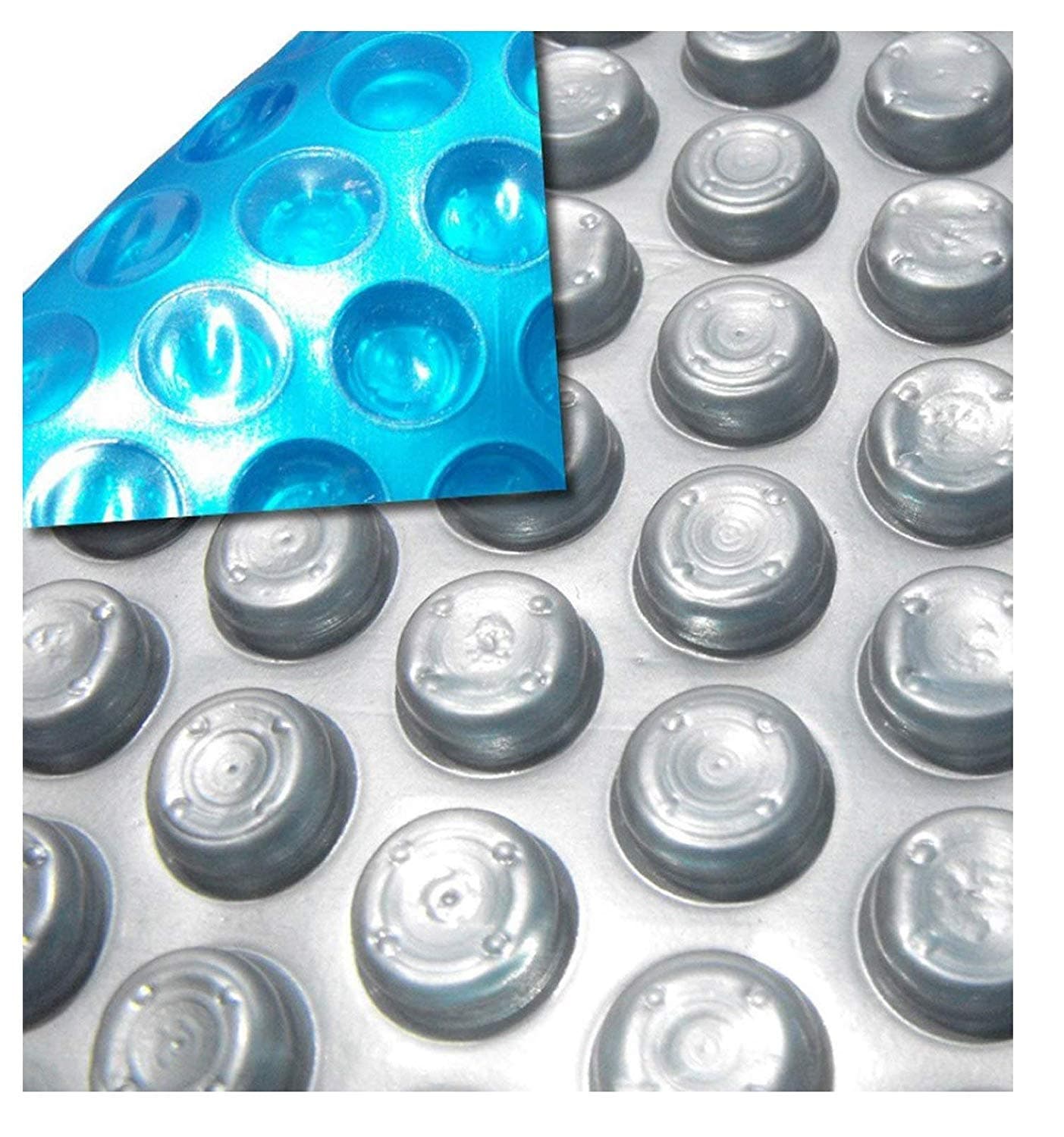 MidWest Canvas Space Age 4-Foot-by-8-Foot Rectangle Solar Cover | 12 Mil | Heating Blanket for In-Ground and Above-Ground Swimming Pools or Spa | Place Bubble-Side Facing Down in Pool