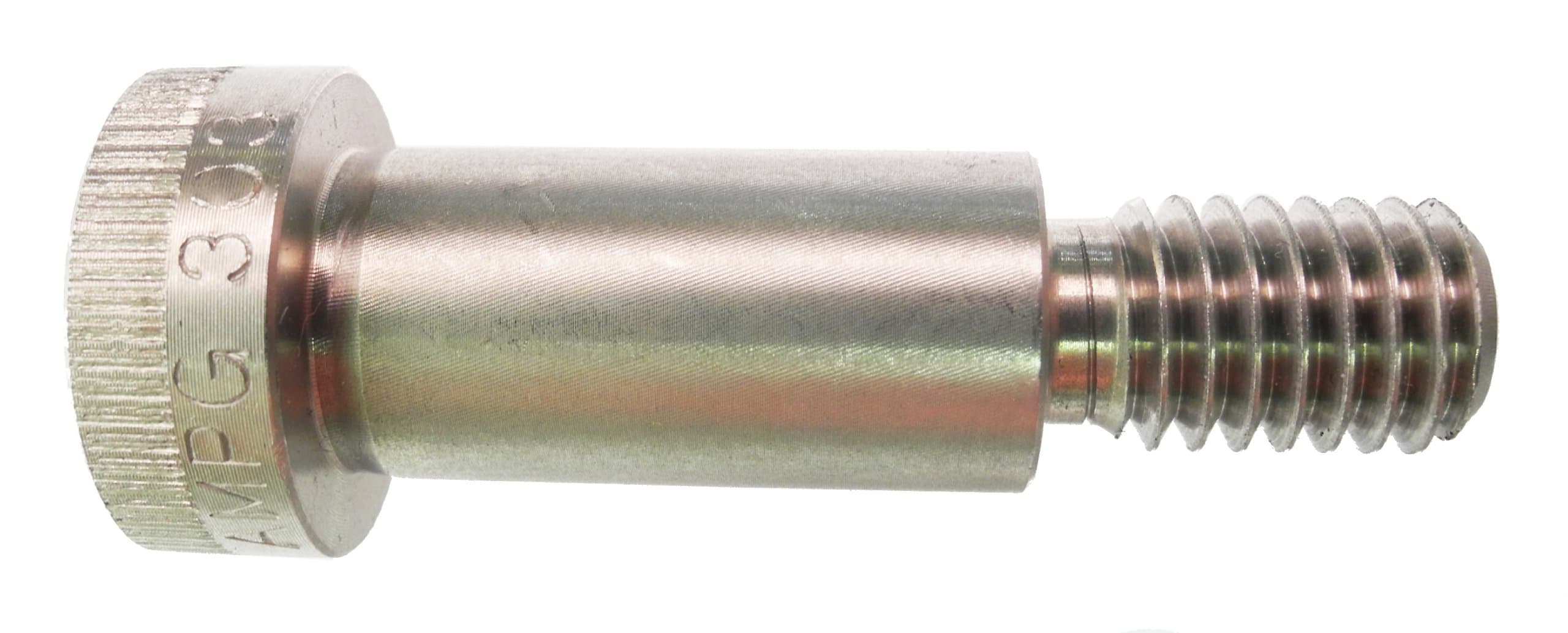 18-8 Stainless Steel Shoulder Screw, Plain Finish, Socket Head Cap, Hex Socket Drive, Standard Tolerance, Meets ASME B18.3, 5/16" Shoulder Diameter, 1/2" Shoulder Length, Partially Threaded, 1/4"-20 Threads, 7/16" Thread Length, Made in US, (Pack of 1)
