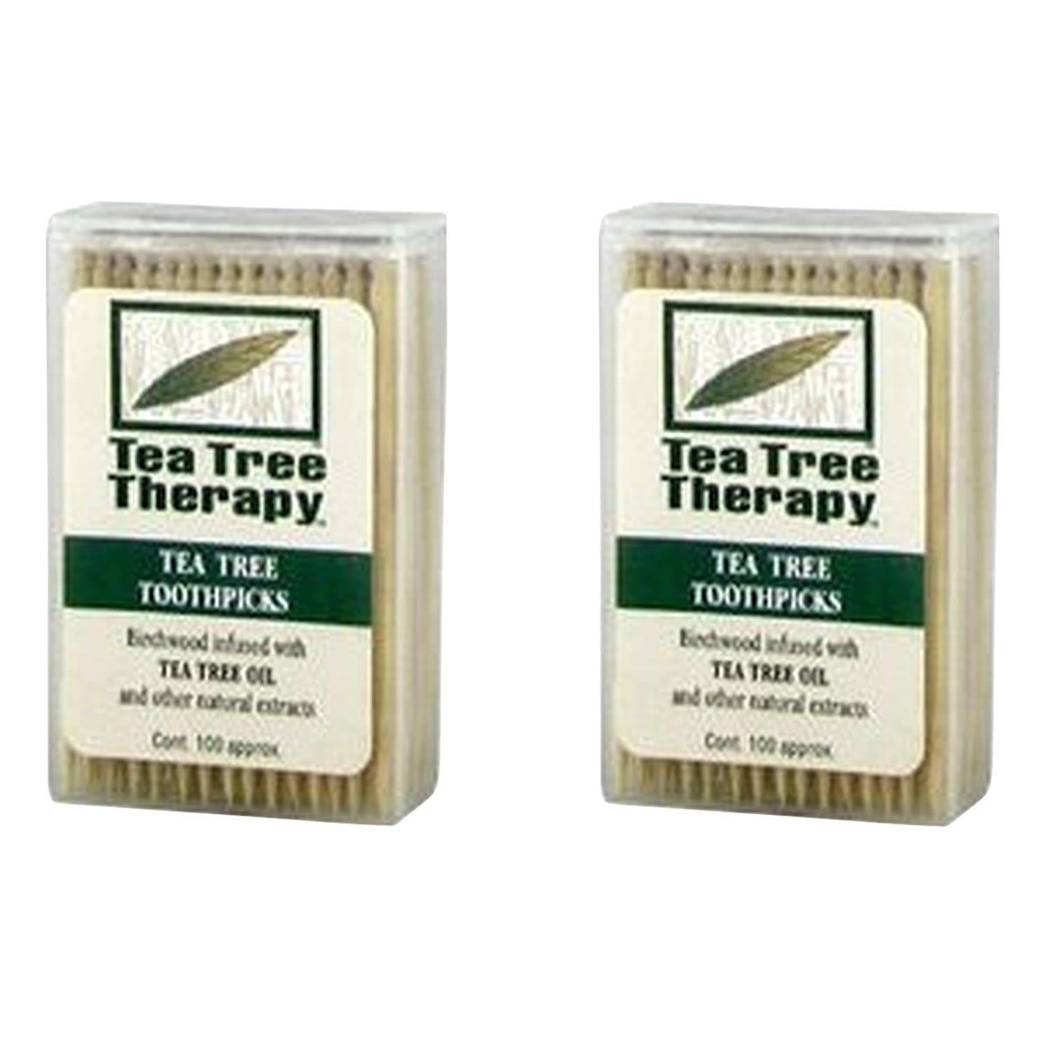 Tea Tree Therapy Tea Tree & Menthol Toothpicks 2-Pack Multi