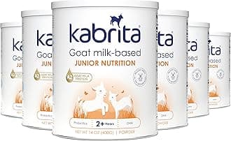 Kabrita Junior Goat Milk Powder for Kids - Easy to Digest for Ages 2-7 - Immunity Boosting Containing Vitamin C, D, E, Protein & Calcium - Non-GMO Gentle on Sensitive Tummies - 14 Oz (Pack of 6)