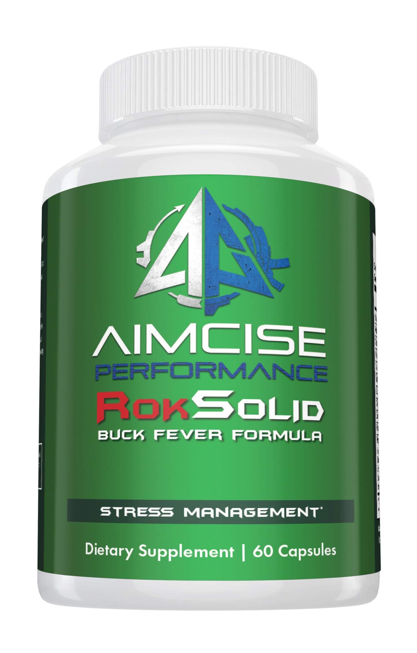 Aimcise RokSolid - Hunting Focus & Calmness Support Formula - Consistent Aim & Steady Performance (30 Day Supply)