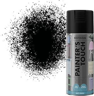 400ml Painter's Touch Spray Paint Aerosol - Matt Black