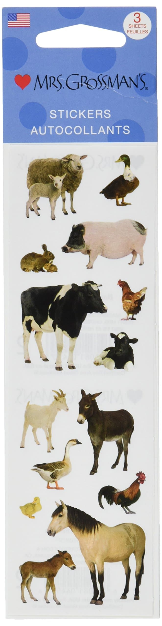 Mrs Grossman Stickers-Barnyard Animals