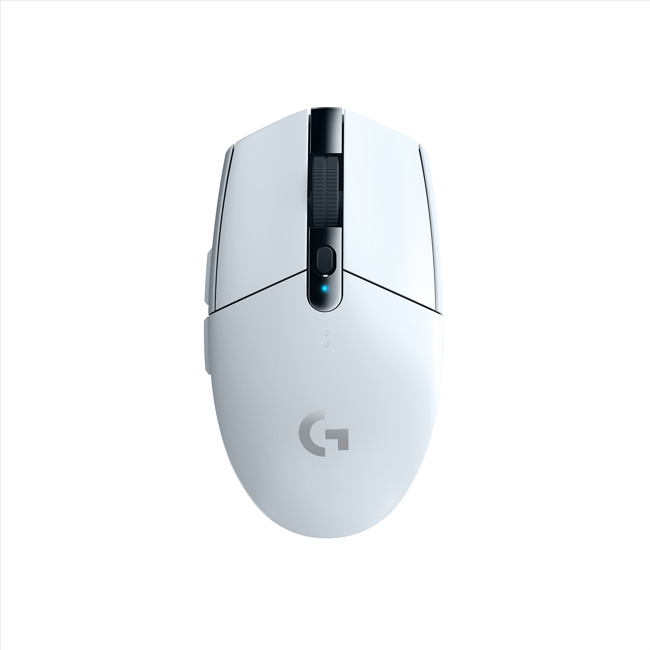Logitech G305 Lightspeed Wireless Gaming Mouse, HERO Sensor, 12,000 DPI, Lightweight, 6 Programmable Buttons, 250h Battery Life, On-Board Memory, Compatible with PC/Mac - White