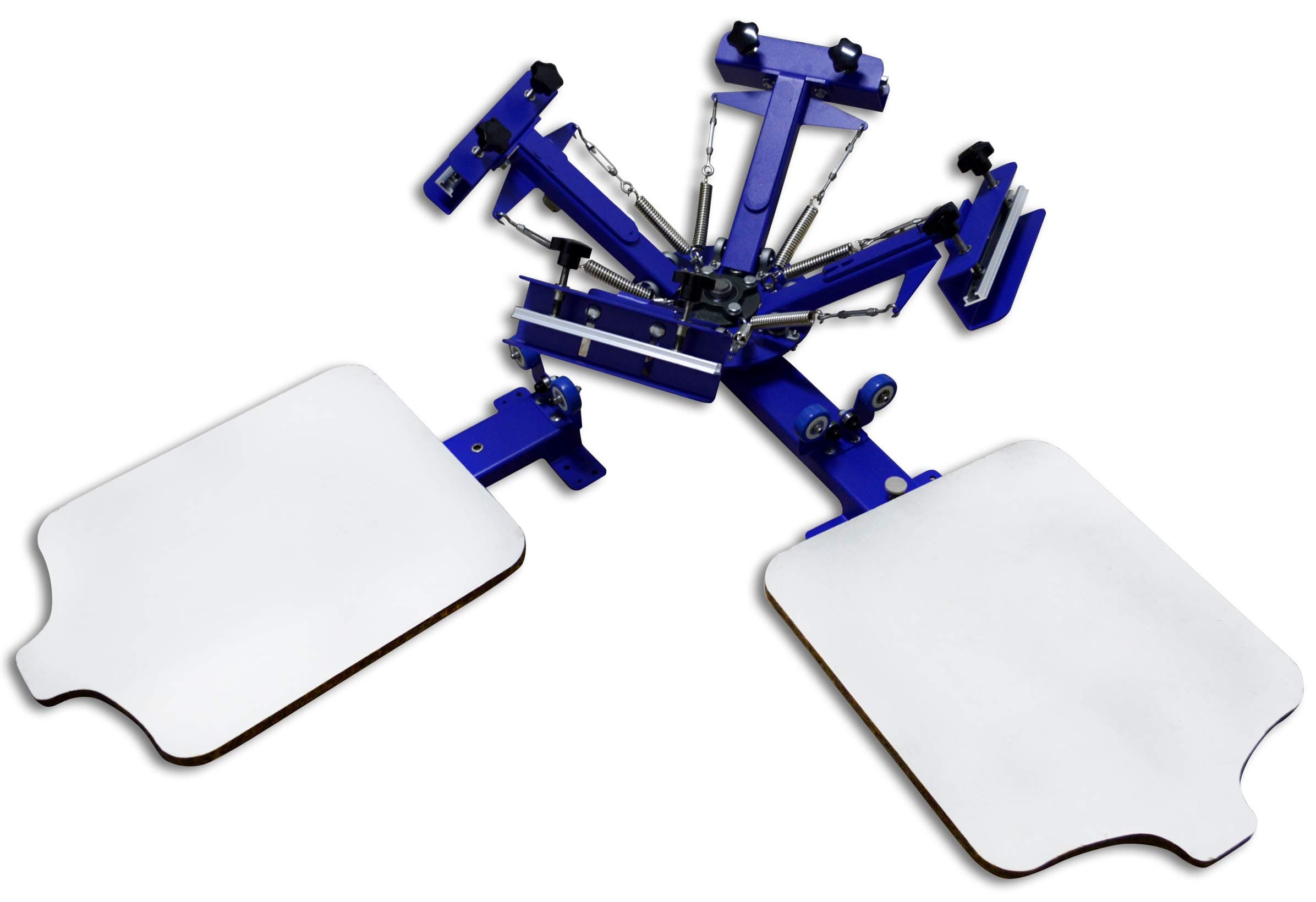 Screen Printing Machine Silk Screen Printing Machine Screen Printing Press 4 Color 2 Station T-shirt Screen Printing Equipment DIY Printer