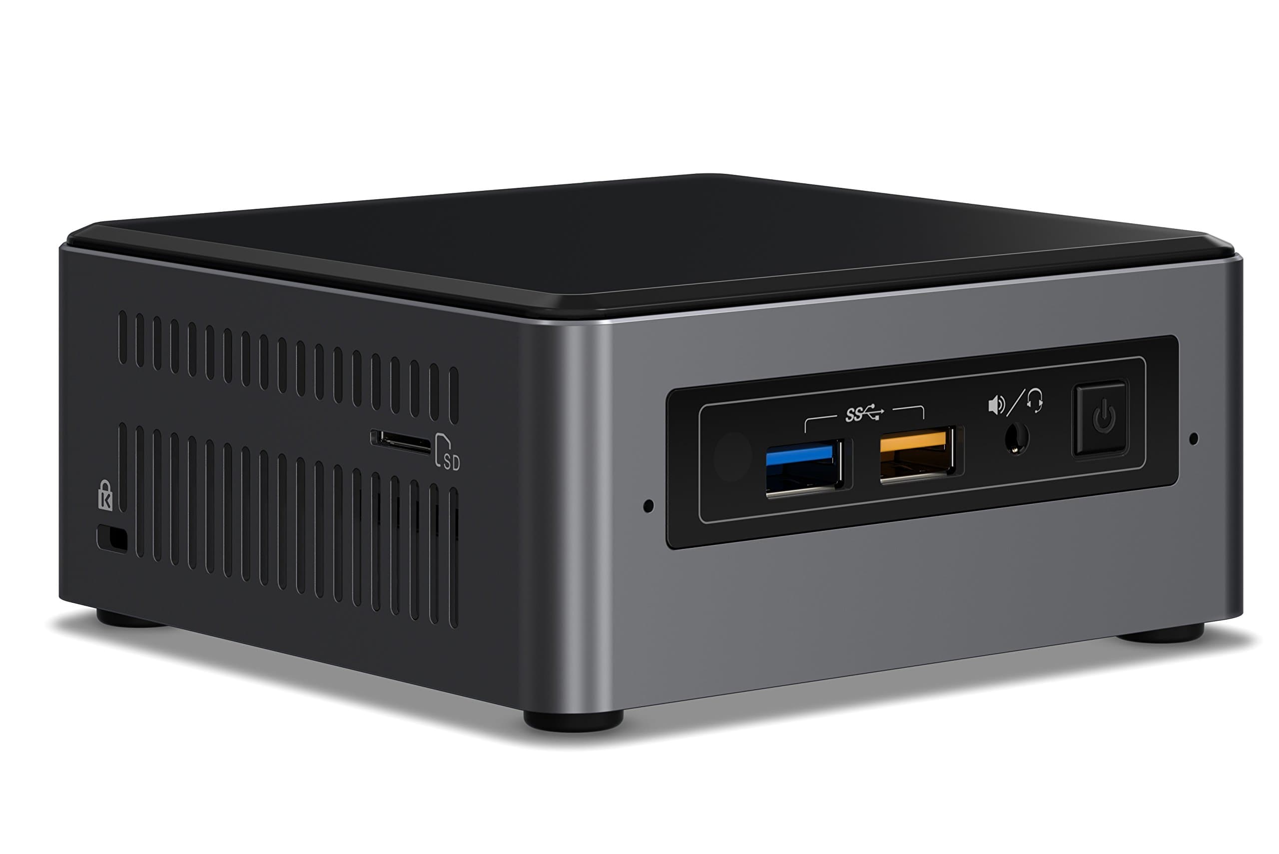 Intel NUC 7 Enthusiast A Mini PC with Windows 10 Intel Core i7 2TB HDD 32GB Optane Memory 8GB DDR4 Gunmetal (BOXNUC7i7BNHXG)