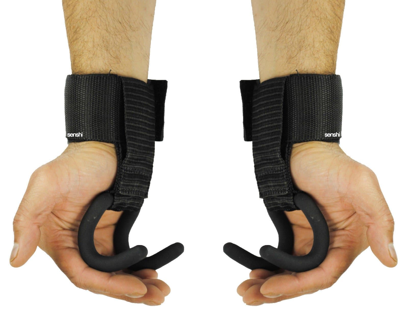 – Senshi Japan Weight Lifting Eagle Claw Hook Straps, Extra Strong Velcro Strap, Versatile Performance, Maximum Convenience, Enhance Your Performance, Adjustable-One Size Fits All