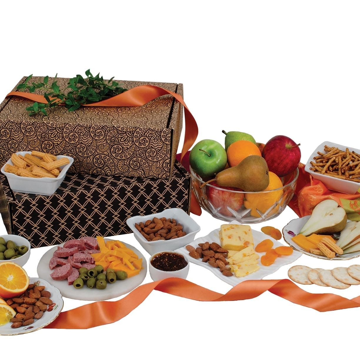 Fruit & Cheese Bonanza Double Decker Gift Box