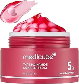 medicube Capsule Cream with TXA + Niacinamide | Dual Radiance Moisturizer Ideal for Use After Spot Care, Uneven Skin Tone & Texture & Hydration | Korean Skincare, 1.94 oz | Tranexamic Acid