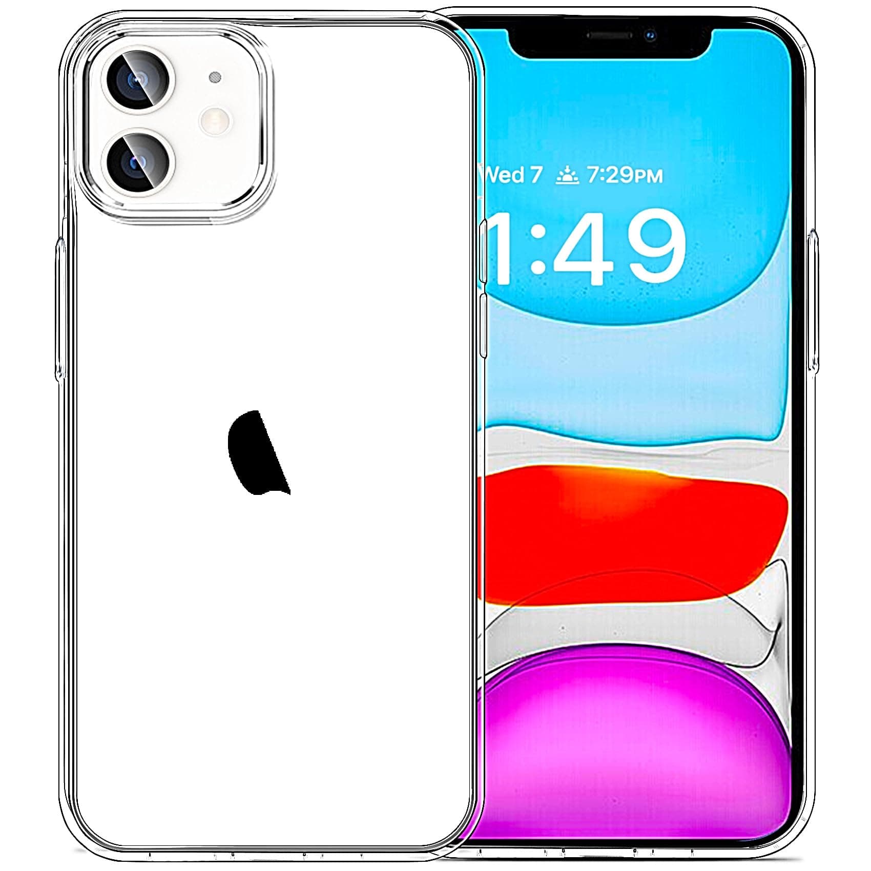 JJGoo Compatible with iPhone 11 Case, Clear TPU Phone Cases Shockproof Bumper Cover Anti-Scratch Protective Slim Thin Crystal Phone Case for 11 6.1inch