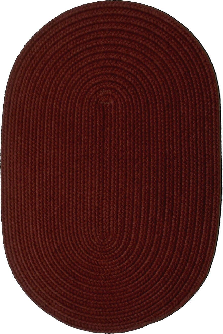 Solid Burgundy Rug Rug Size: Round 4'