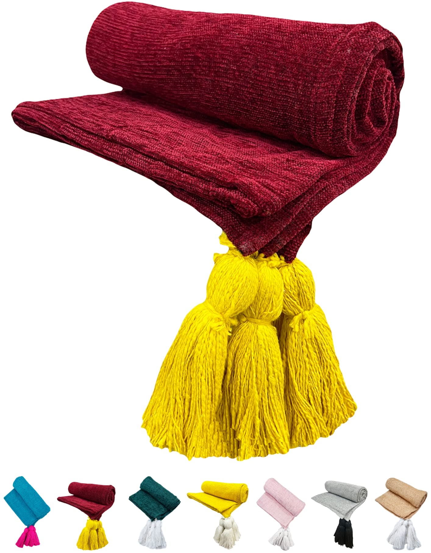 Sofa Throw, Throw for Sofa and Couch, Sofa Throws for 3 Seater (Size : 70X55 inch)