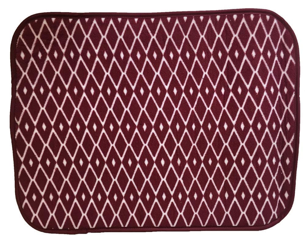Allure Home CreationRR Drying Mat - Red Diamond