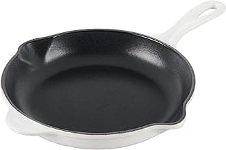 LE CREUSET Classic Cast Iron Handle Skillet, 9", White