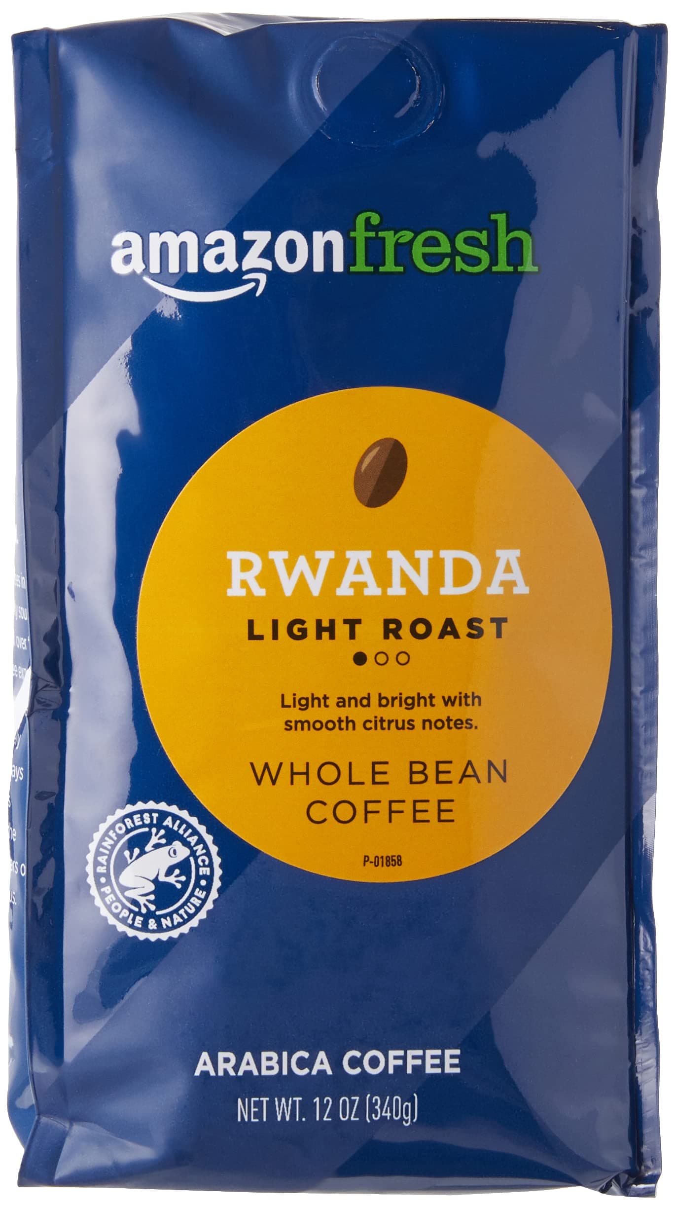Rwanda Whole Bean Coffee, Light Roast, 12 Ounce