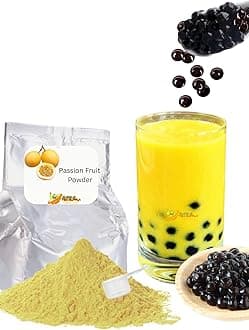 Passion Fruit Flavored Boba Bubble Tea Powder for Milk Tea Premium Instant Drink Mix - 2.2 LB bag for 40-45 Servings - Just Add Tapioca Pearls by BUBBLE TEA SUPPLY