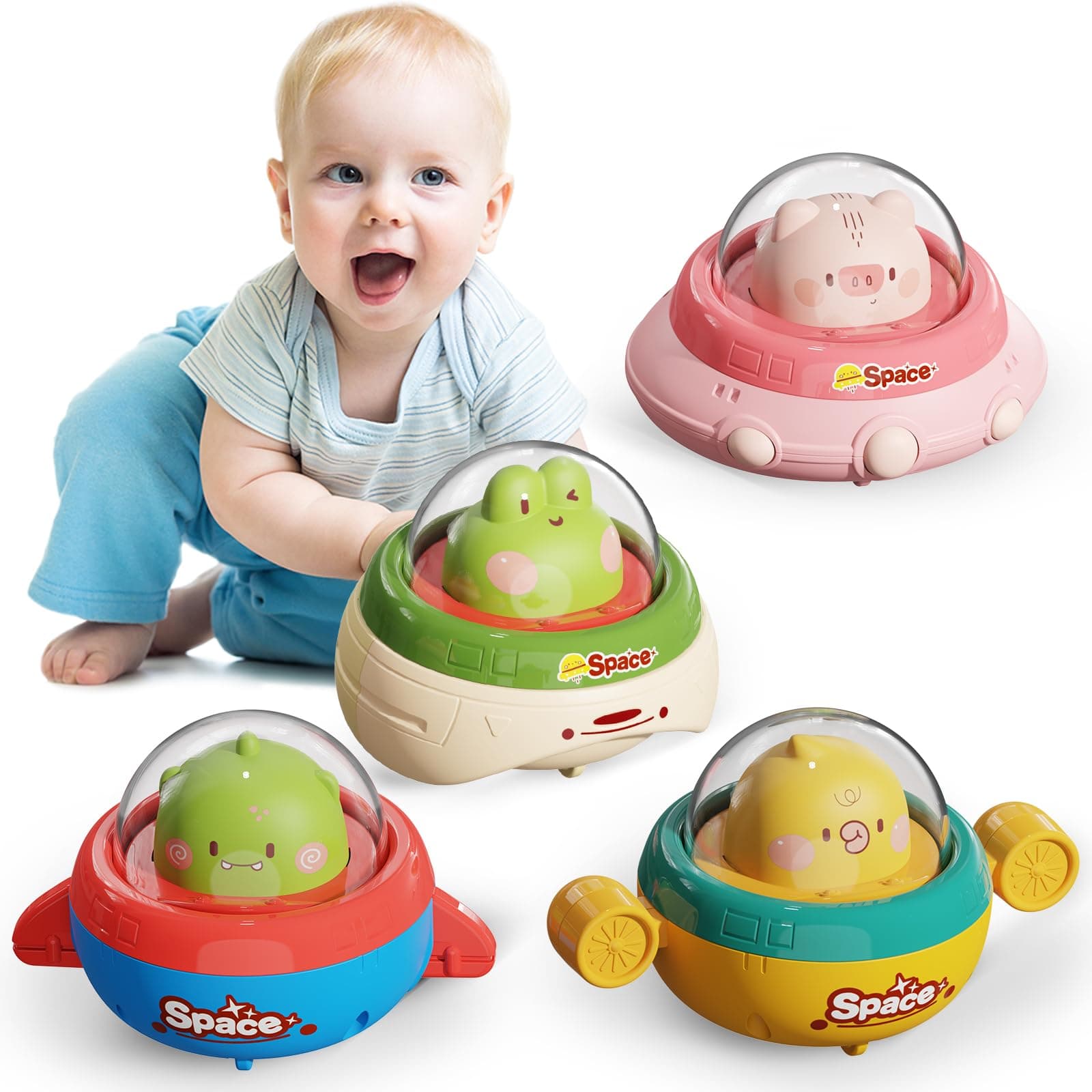 NUMBERFUN Baby Push and Pull Cars (Gift Set)