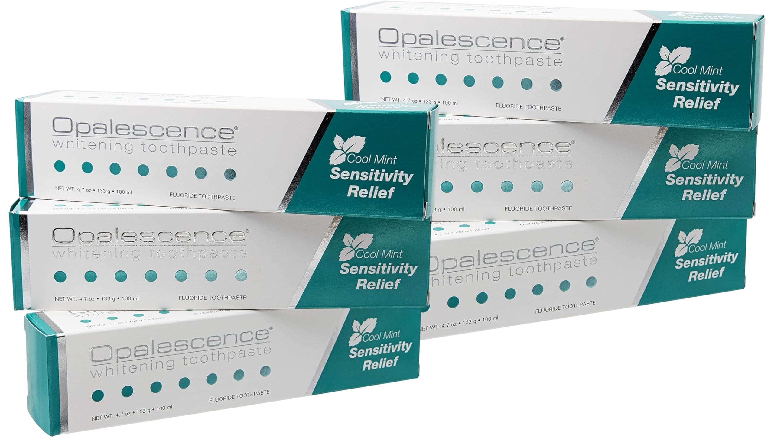 Whitening Toothpaste for Sensitive Teeth (6 Pack) - Oral Care, Mint Flavor, Gluten Free - 5167-6
