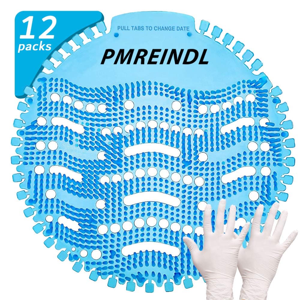 Discount Urinal Screen & Deodorizer Anti-Splash & Odor Neutralizer(10-Pack+Clean Gloves) by FANS&FUN for Bathrooms, Restrooms, Office, Restaurants, Schools Blue 005049031 005049032 005048950 10