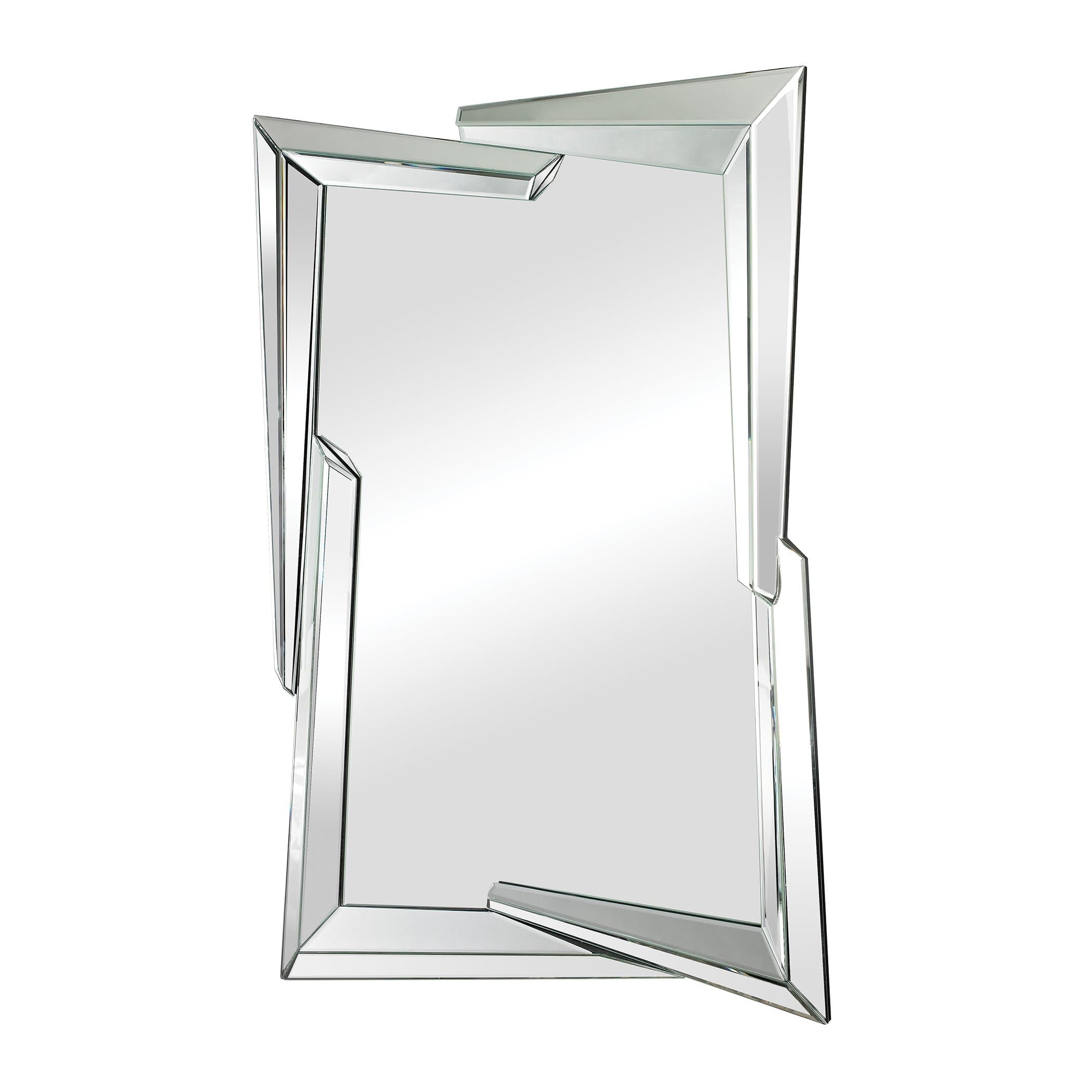Sterling Industries Juxtaposed Angles Clear Glass Mirror, (114-65)