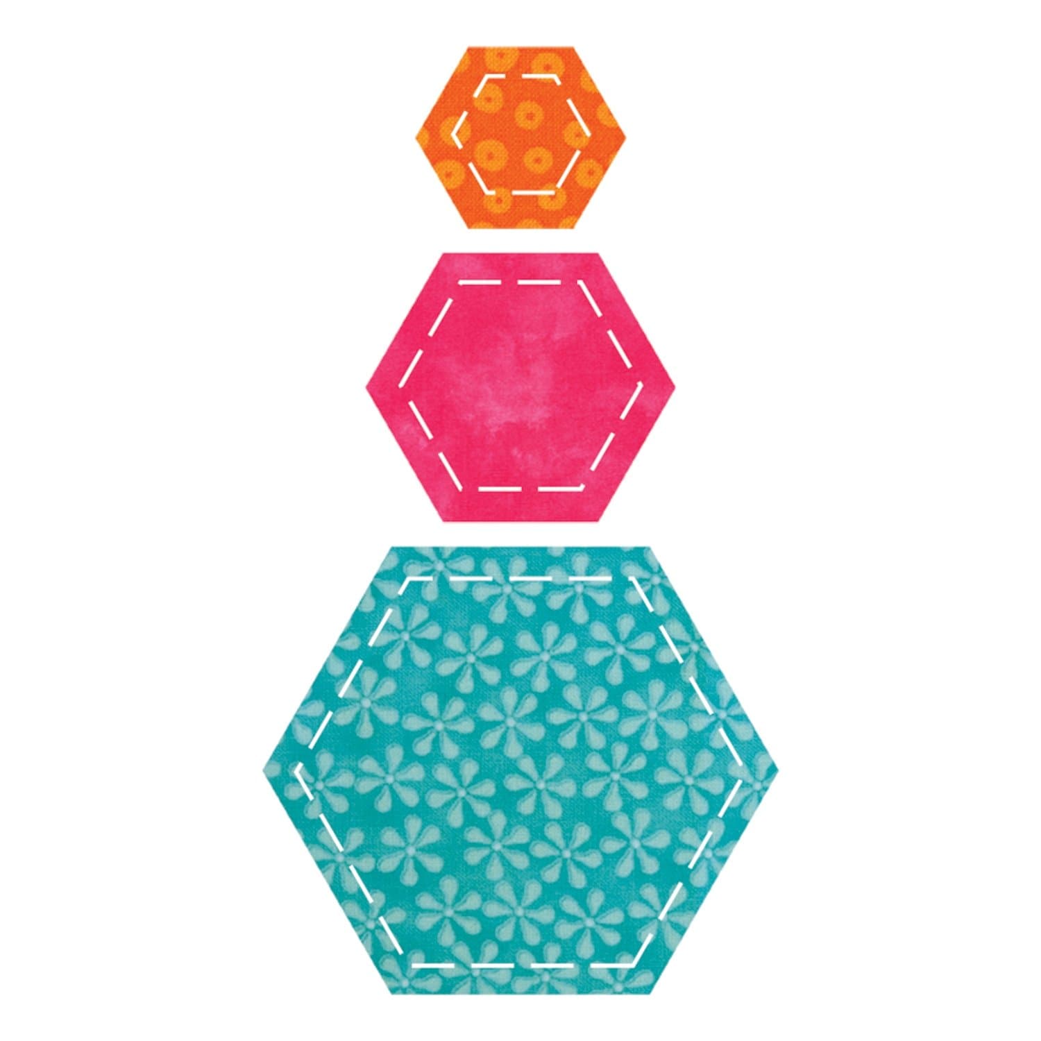 AccuQuilt GO! Fabric Cutting Dies; Hexagons (550-11)