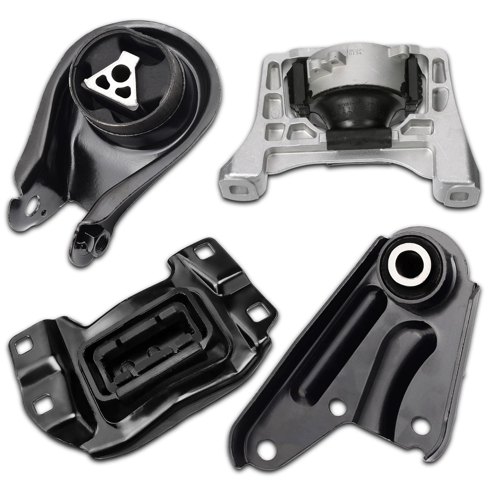 Engine Motor Mount and Transmission Mount Kit Compatible with Mazda 3 / Sport, 2012-2015 Mazda 5 Front and Rear Engine Mount Kit & Rear Torque Strut