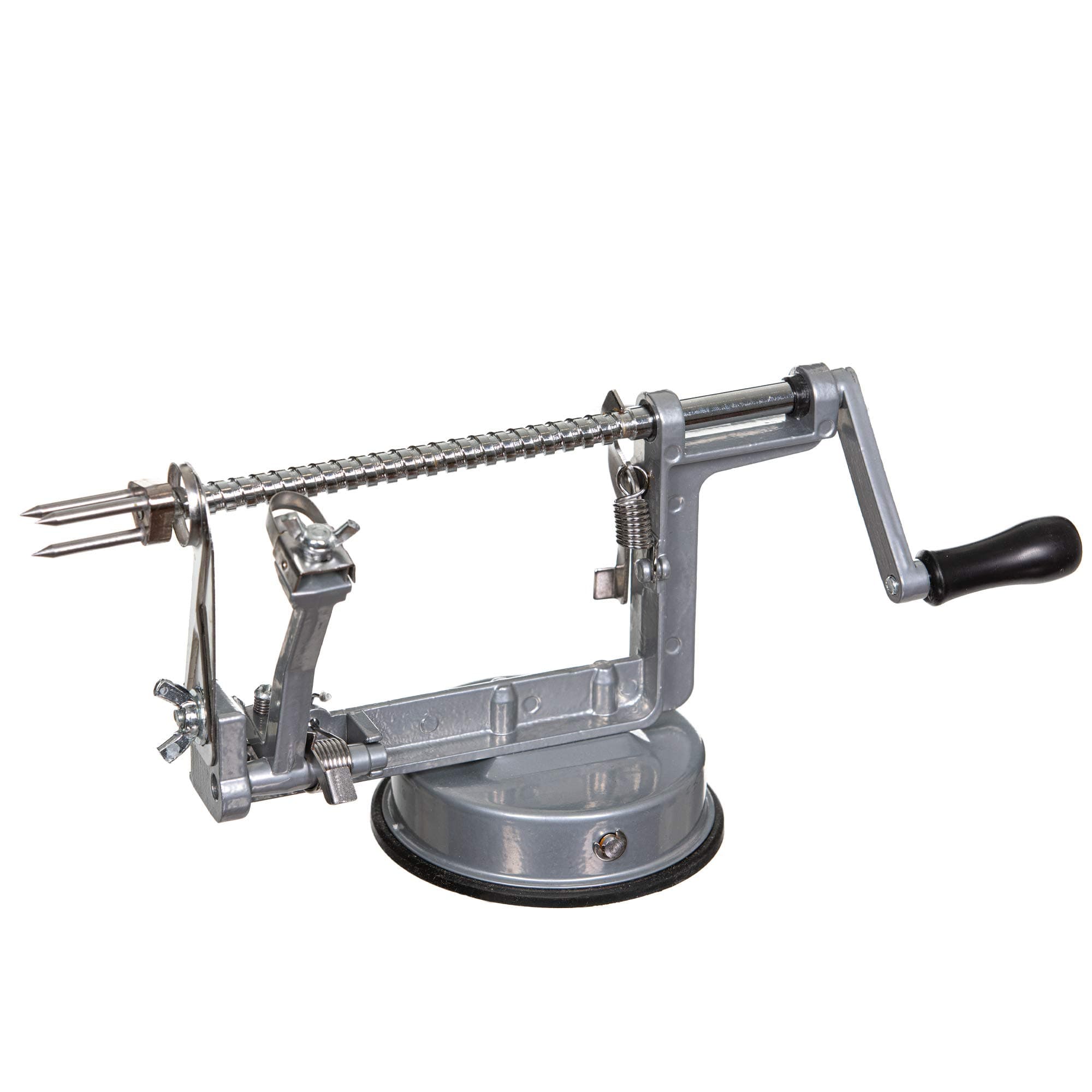 Apple Peeler - Adjustable Apple Peeler and Corer, Spiralizing function Apple Peeler Corer Slicer, Suitable for Vegetables, Easy to use, With Instruction Manual and Sturdy Suction Base