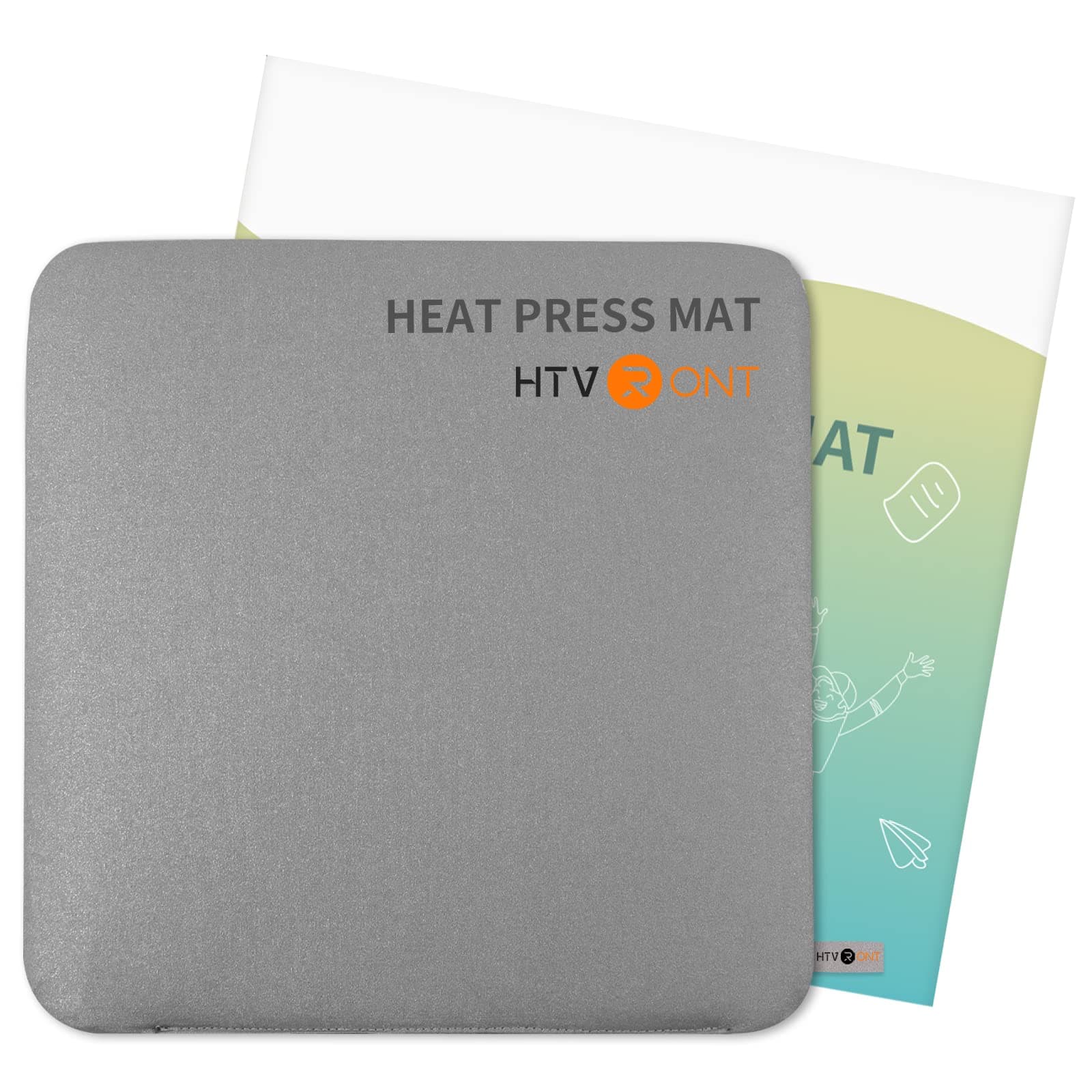 HTVRONT Heat Press Mat Compatible with Cricut Cutting Machine, 11.5"x11.5" Heat Press Pad for Craft Vinyl Ironing Insulation Transfer, Double Sided Applicable Mat