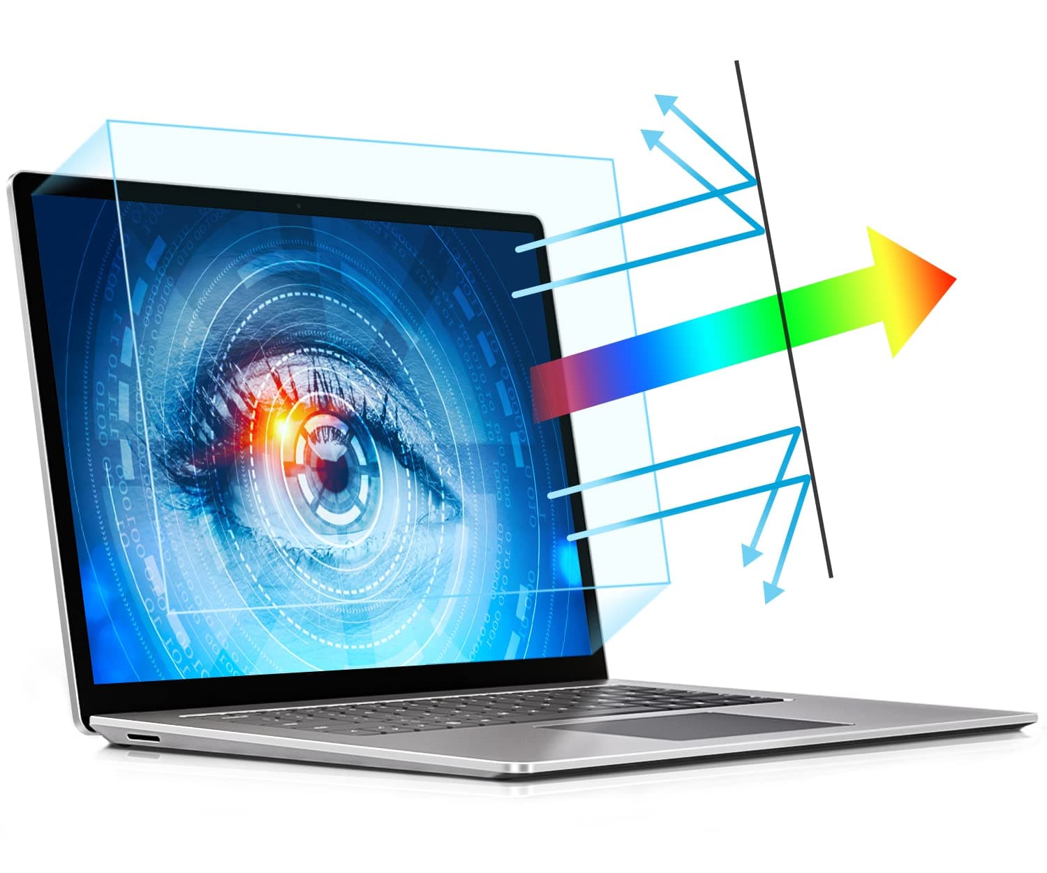 PYS Blue Light Screen Protector Laptop 13.3 Inch, Blue Light Filter for Laptop, Enhanced Anti Blue Light and Anti Glare, to Protect Your Eyes