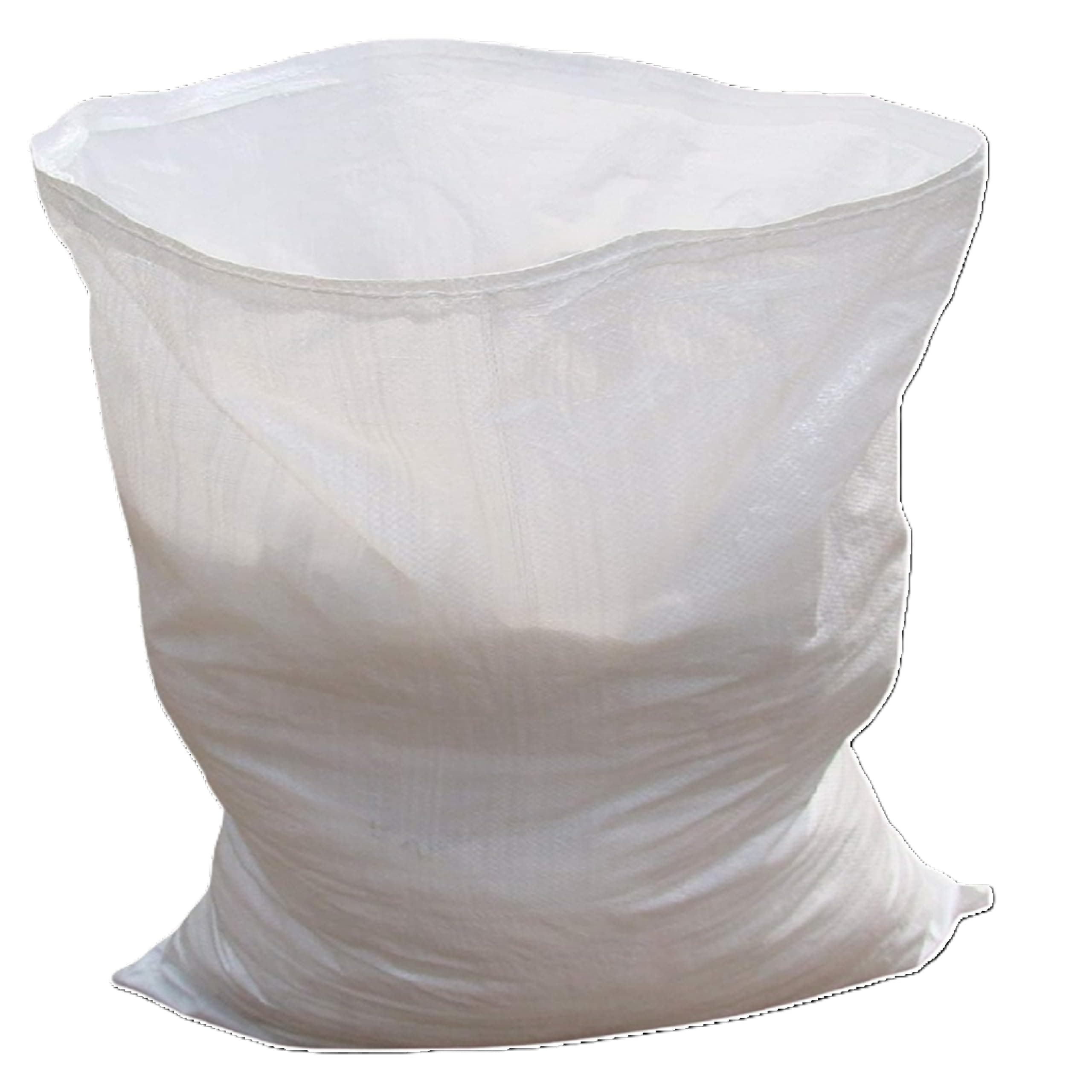 White Woven Polypropylene Rubble Builder Sacks Bags 20 x 30 (50cm x 75cm) - Heavy Duty (20)