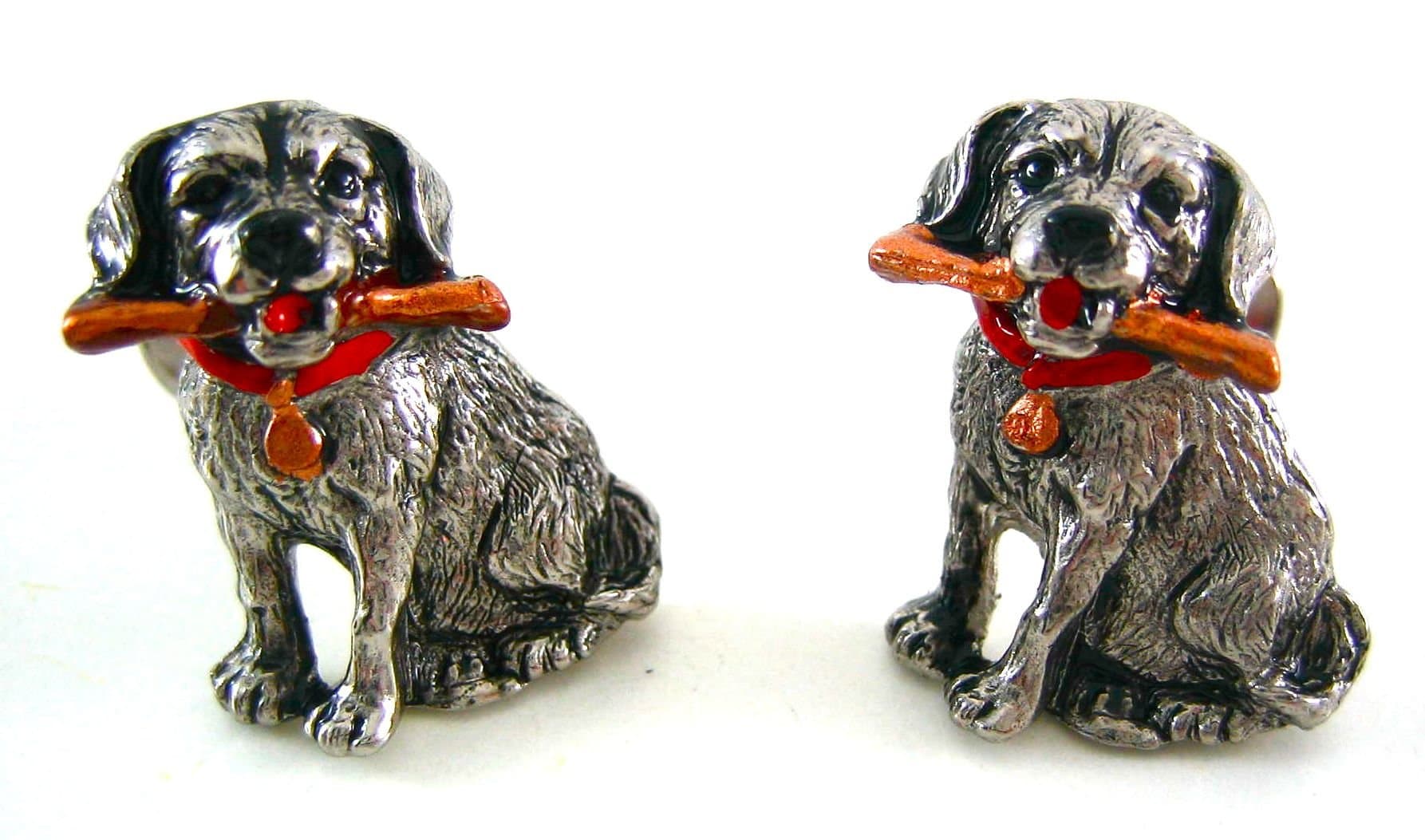 Baade II Sterling Silver Labrador Retriever Cufflinks