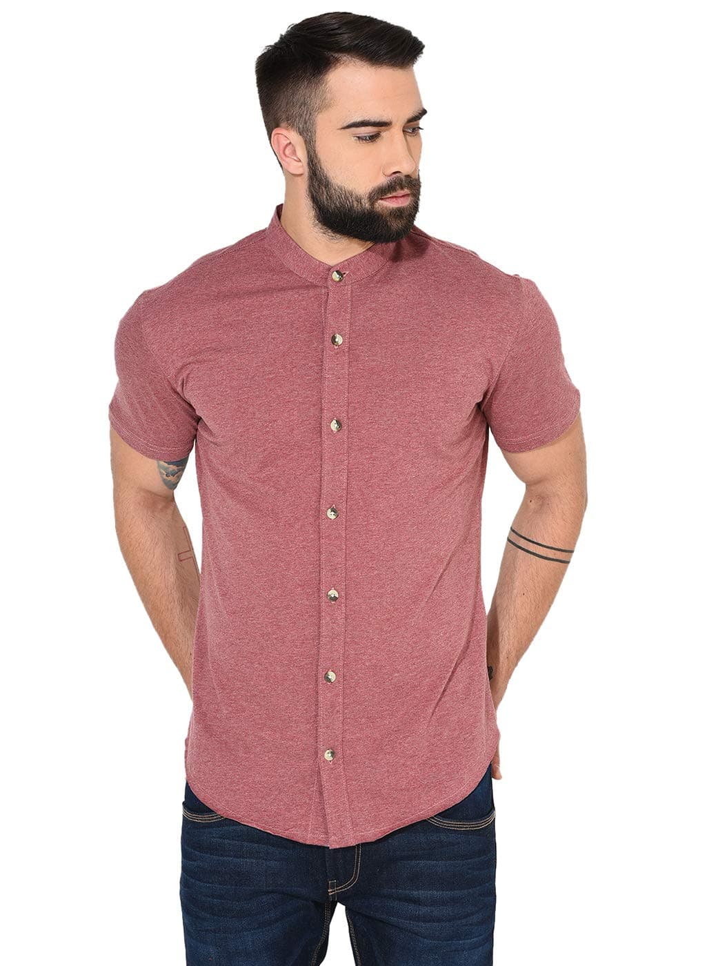 GRITSTONESMen's Regular Fit Casual Shirt
