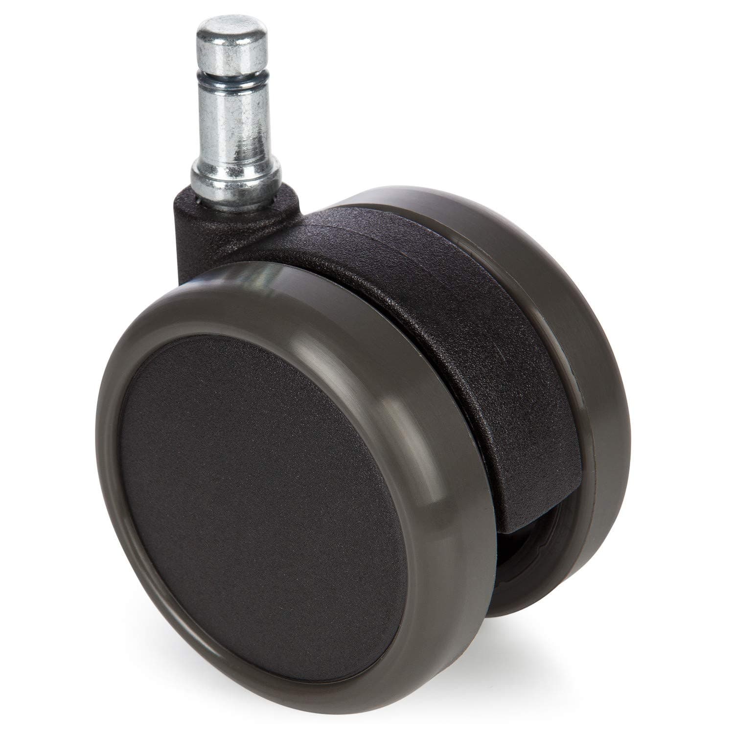 Hard Floor Castors (10mm Diameter Pin, 65mm Diameter Roll) - Set of 5 Quiet Replacement Wheels for Hard Floors