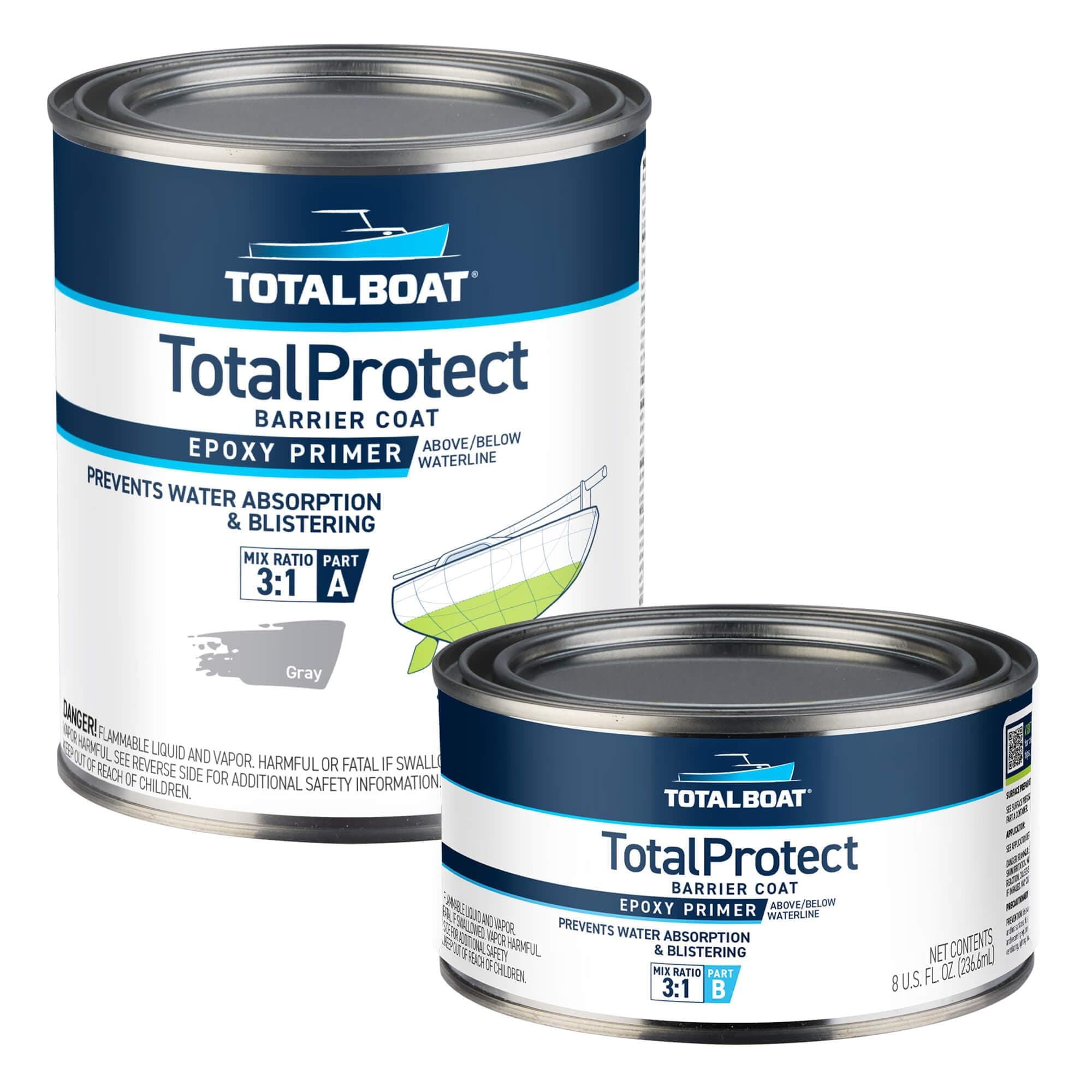 TotalBoat TotalProtect Epoxy Barrier Coat System (Gray, Quart)
