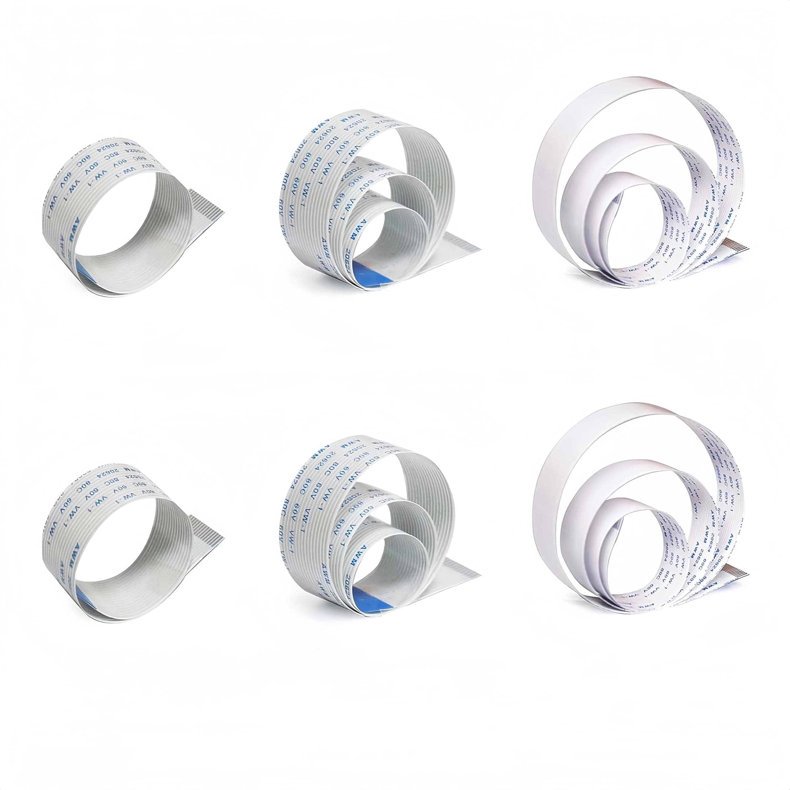 Raspberry Pi Camera Cable, 6pack 15 Pin (15cm×2pcs/30cm×2pcs/50cm×2pcs) FFC Ribbon Flexible Flat Cable for Raspberry Pi Module Camera