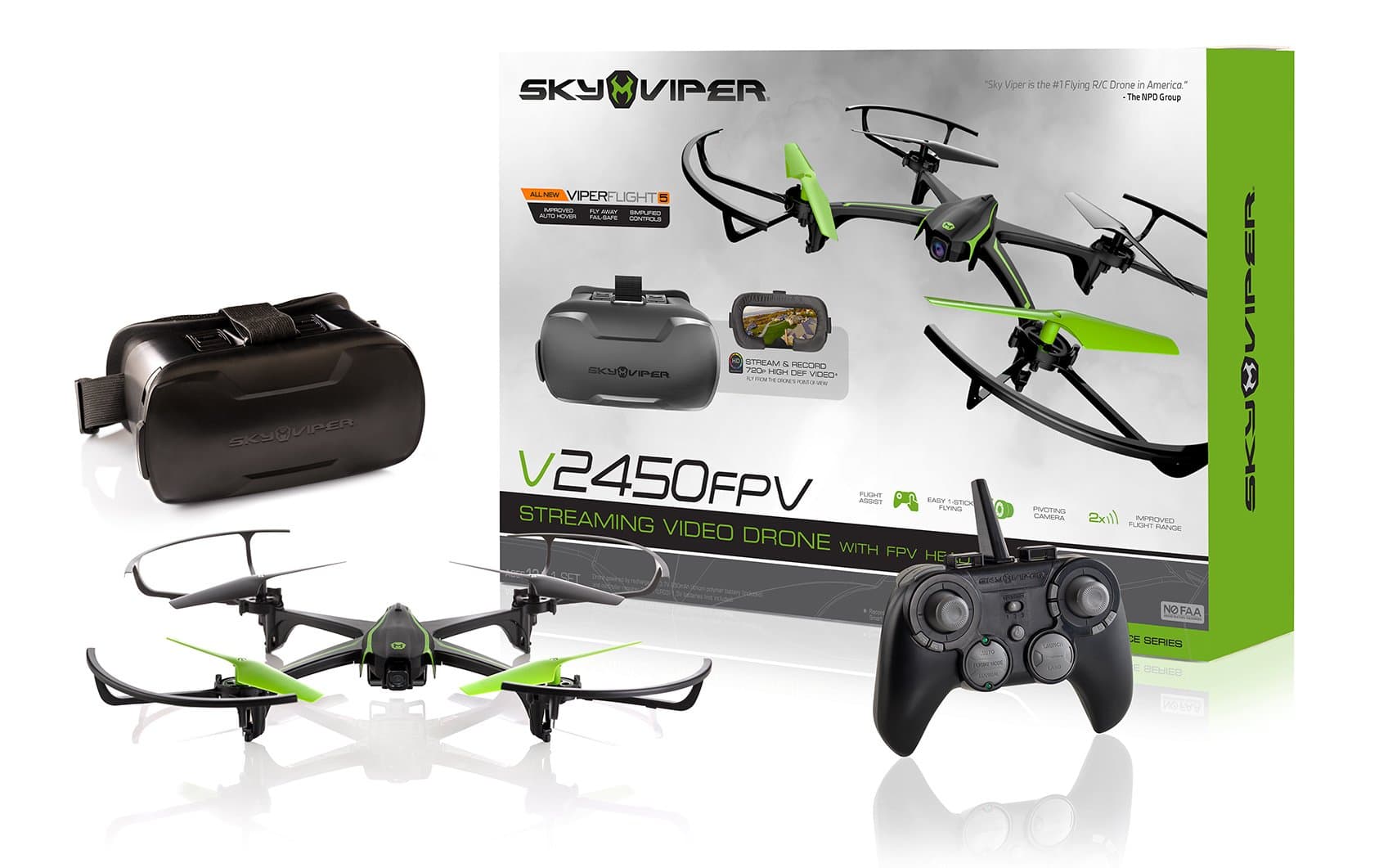Sky Viper v2450FPV Streaming Drone w/FPV Goggles